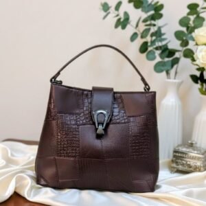 CURATED BY DT- EARTHLIGHT PATCHWORK HANDBAG CUM SLING FOR WOMEN (PU) (Copy)